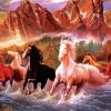 The Seven Horses Art diamond painting