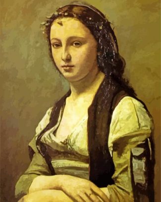 The Woman With A Pearl Corot diamond painting