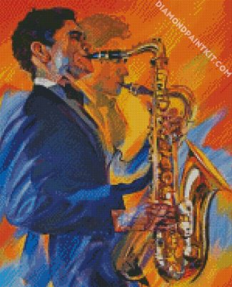 The Saxophone Player Art diamond painting