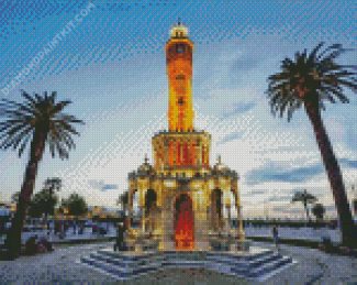 Turkey Izmir Clock Tower diamond painting