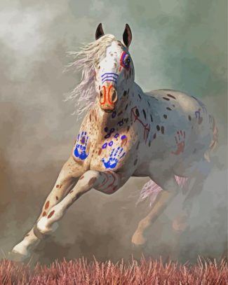 Warrior Appaloosa Horse diamond painting
