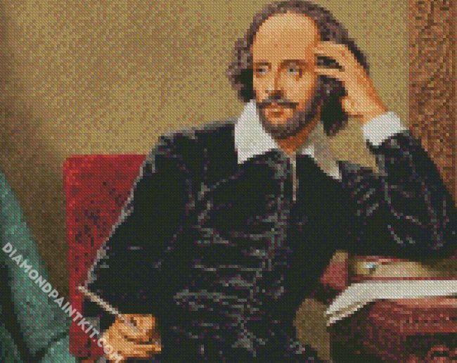 William Shakespeare diamond painting