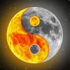 Yin Yang Moon And Sun diamond painting