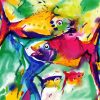 Abstract Fishes diamond painting