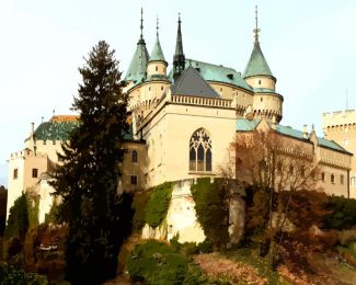 Aesthetic Castle Of Spirits Slovakia diamond painting