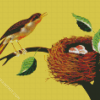 Aesthetic Bird And Nest diamond painting