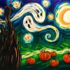 Aesthetic Halloween Starry Night diamond painting