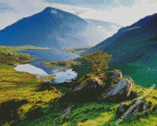 Aesthetic Snowdonia National Park diamond painting
