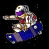 Astronaut Skateboarding In Space diamond painting