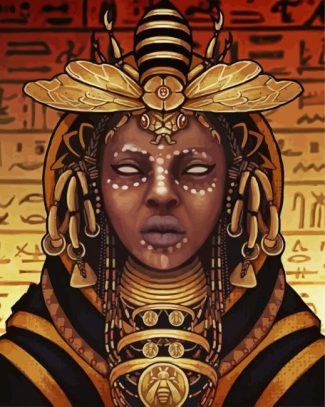 Bee Egyptian Lady diamond painting