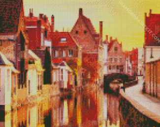 Bruges At Sunset diamond painting