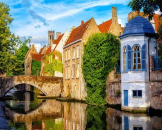 Bruges River diamond painting
