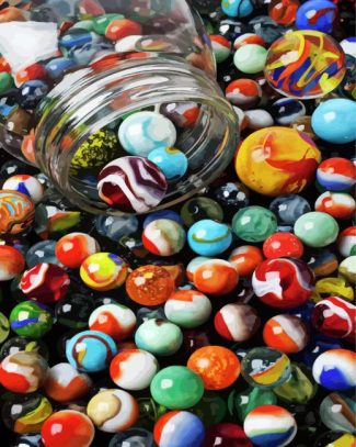 Colorful Marbles diamond painting