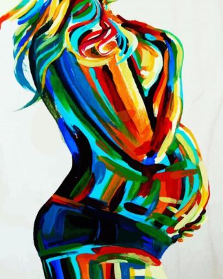 Colorful Pregnant diamond painting