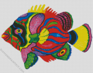 Colorful Tropical Fish diamond painting