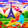 Couple In Paris diamond painting