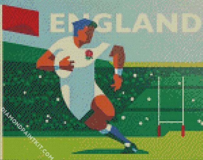 England Rugby diamond painting