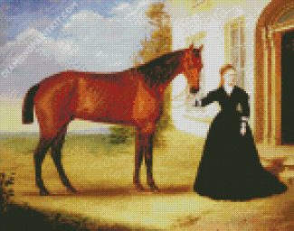 Equestrian Lady diamond painting
