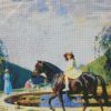 Equestrian Little Girl diamond painting