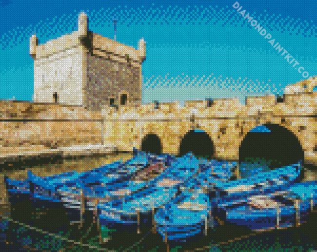 Essaouira Citadel Port diamond painting
