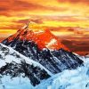 Everest Mountain At Sunset diamond painting