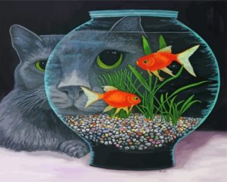 Goldfish In A Bowl diamond painting