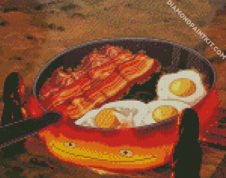 Howls Moving Castle Bacon diamond painting