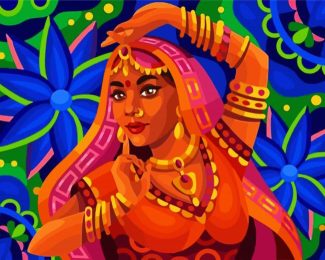 Indian Woman diamond painting
