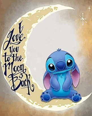 Love You To The Moon And Back Stitch diamond painting