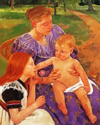 Mary Cassatt The Family diamond painting
