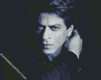 Monochrome Shahrukh Khan diamond painting