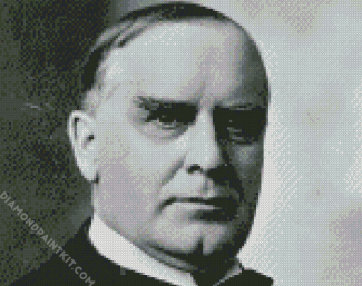Monochrome William McKinley Illustration diamond painting