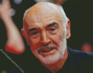 Old Sean Connery Actor diamond painting