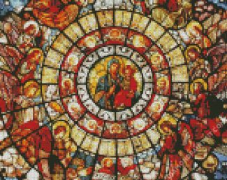 Our Mother Of Perpetual Help Stained Glass diamond painting