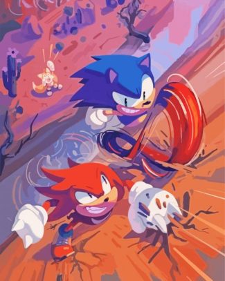 Sonic And Knuckles diamond painting