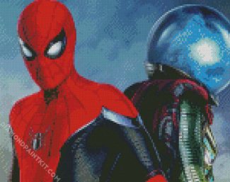 Spiderman And Spider Cat - 5D Diamond Painting 
