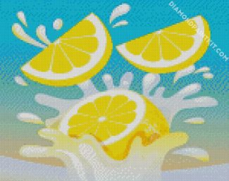 Splash Lemon diamond painting