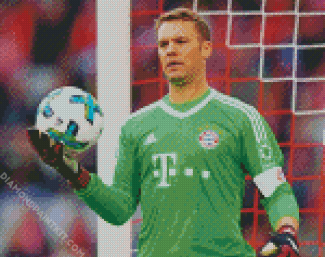 The Footballer Manuel Neuer diamond painting