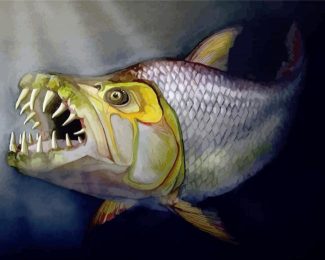 Tiger Fish Art diamond painting