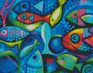 Tropical Fishes diamond painting