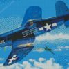 Vought F4u Corsair War Aircraft diamond painting