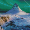 White Kirkjufell Mountain diamond painting