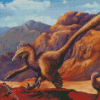 Velociraptor Dinosaur diamond paintingdiamond painting
