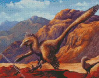Velociraptor Dinosaur diamond paintingdiamond painting