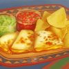 Tasty Quesdilla diamond painting by numbers