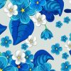 Aesthetic Chinese Delft Blue diamond painting