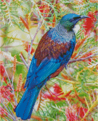 Aesthetic Tui Bird diamond painting
