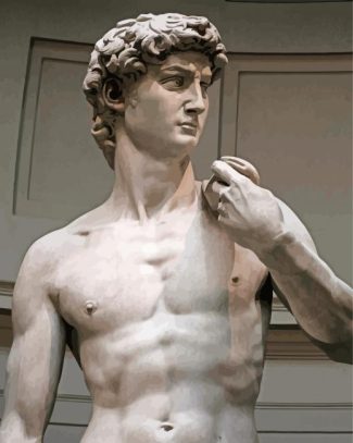 Michelangelo David Sculpture diamond painting