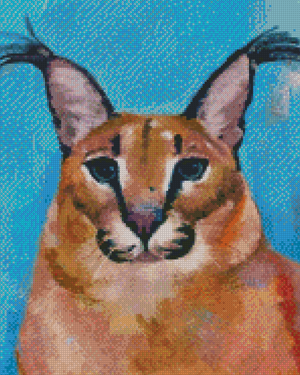 Floppa Cat diamond painting