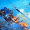 War Huey Helicopter diamond painting